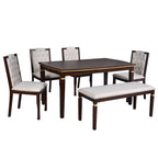 NOVAHOME 6-piece upholstered dining set product image 9