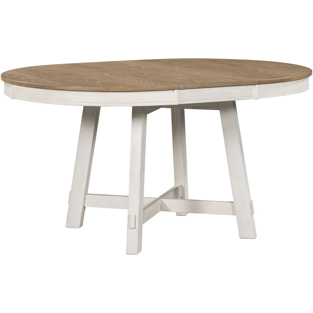 NOVAHOME 5-piece extendable farmhouse dining set product image 9