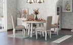 NOVAHOME 5-piece extendable farmhouse dining set product image 16