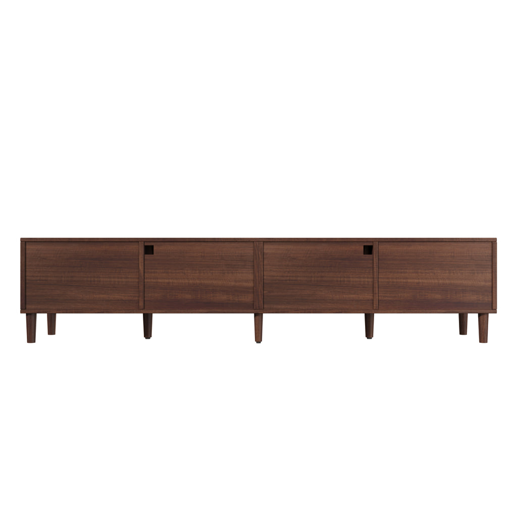 NOVAHOME 86.6-inch dark brown rattan TV stand product image 12