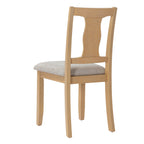 NOVAHOME natural and beige upholstered dining chair product image 8