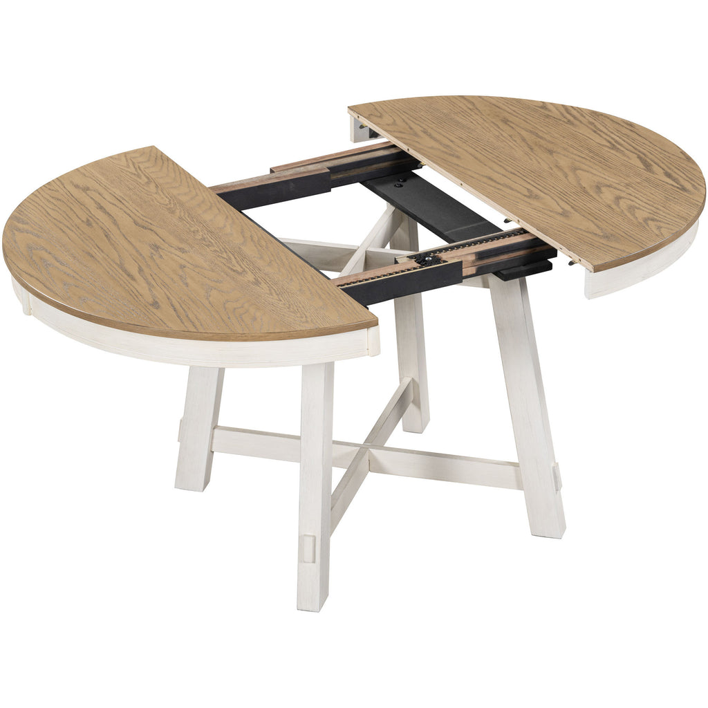 NOVAHOME 5-piece extendable farmhouse dining set product image 10