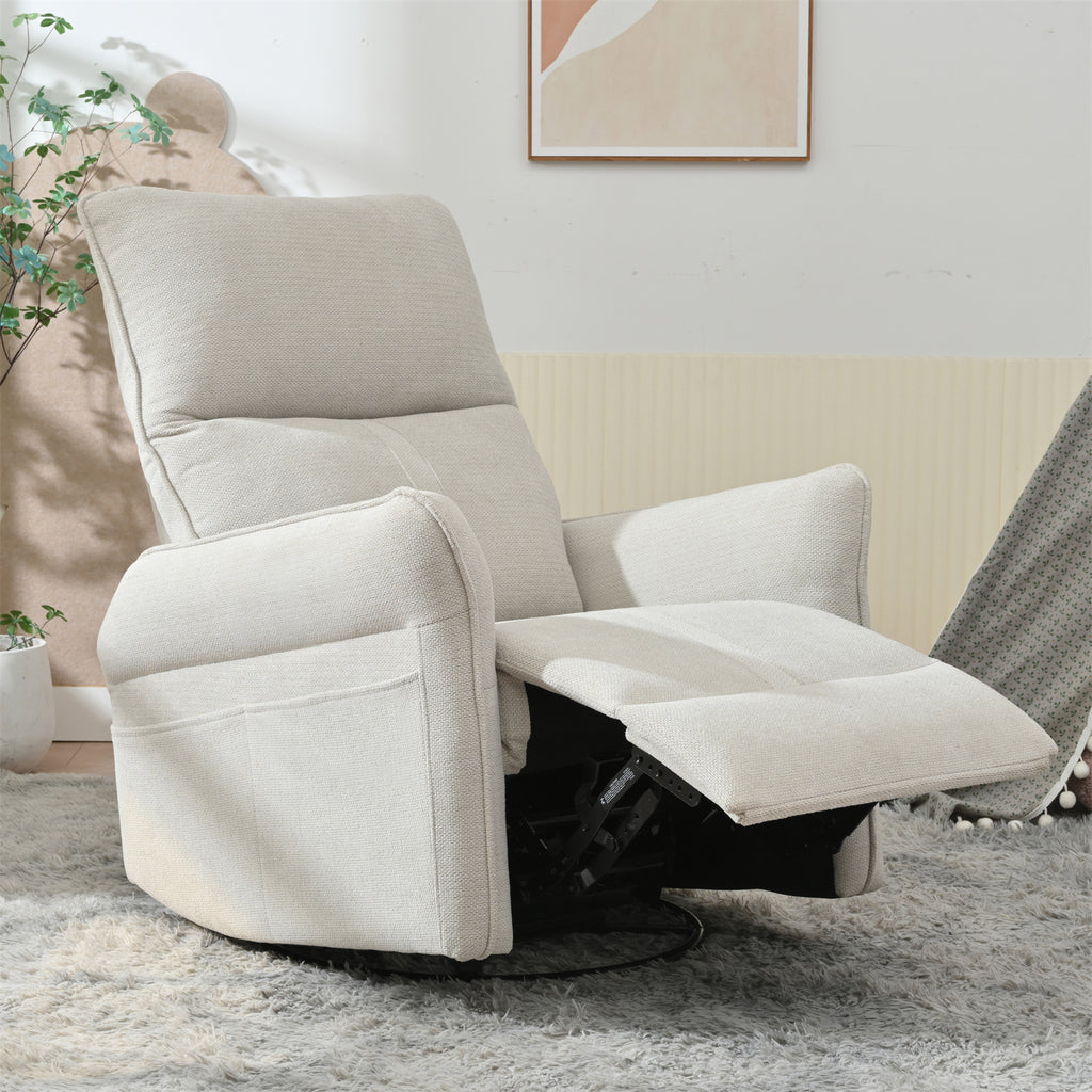NOVAHOME gray swivel rocker recliner product image 2