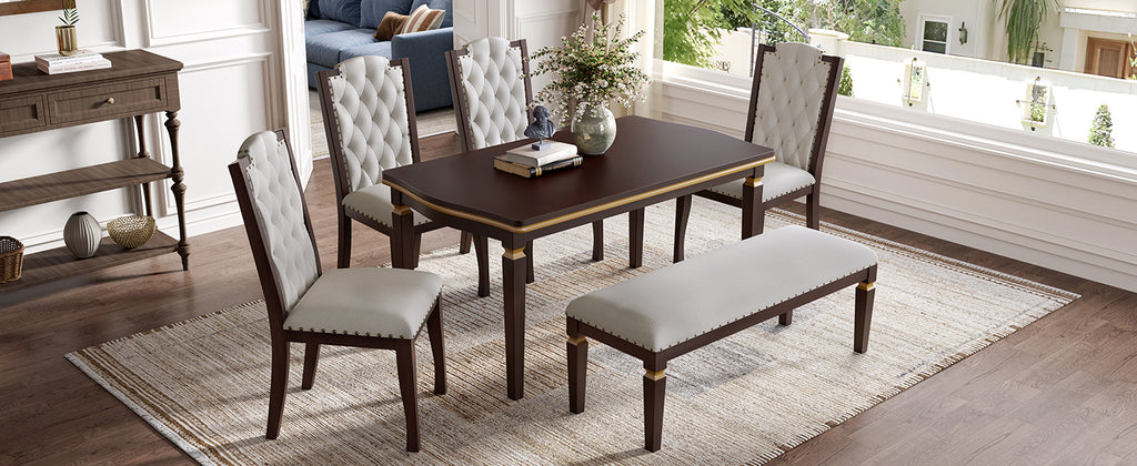NOVAHOME 6-piece upholstered dining set product image 32