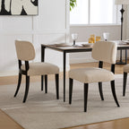 NOVAHOME upholstered rubberwood dining chair product image 4