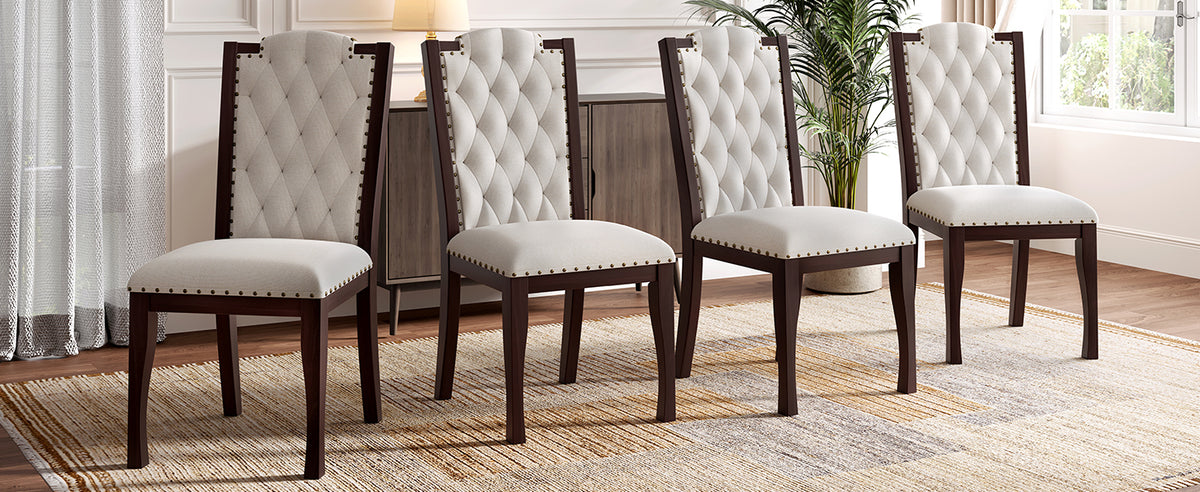 NOVAHOME 6-piece upholstered dining set product image 35