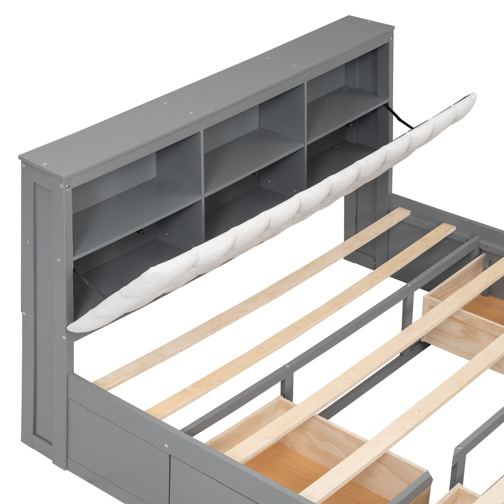 NOVAHOME queen storage platform bed product image 8