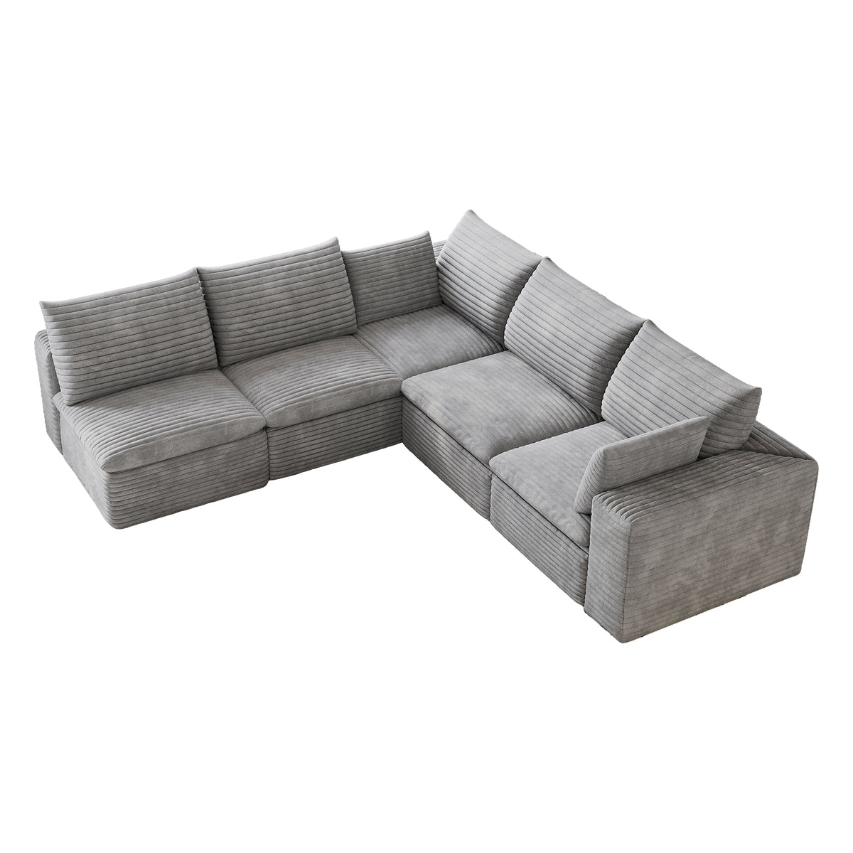 NOVAHOME modular corduroy cloud sectional sofa image 10
