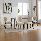 NOVAHOME upholstered rubberwood dining chair product image 14