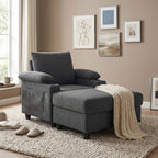 NOVAHOME convertible accent chair and ottoman product image 1