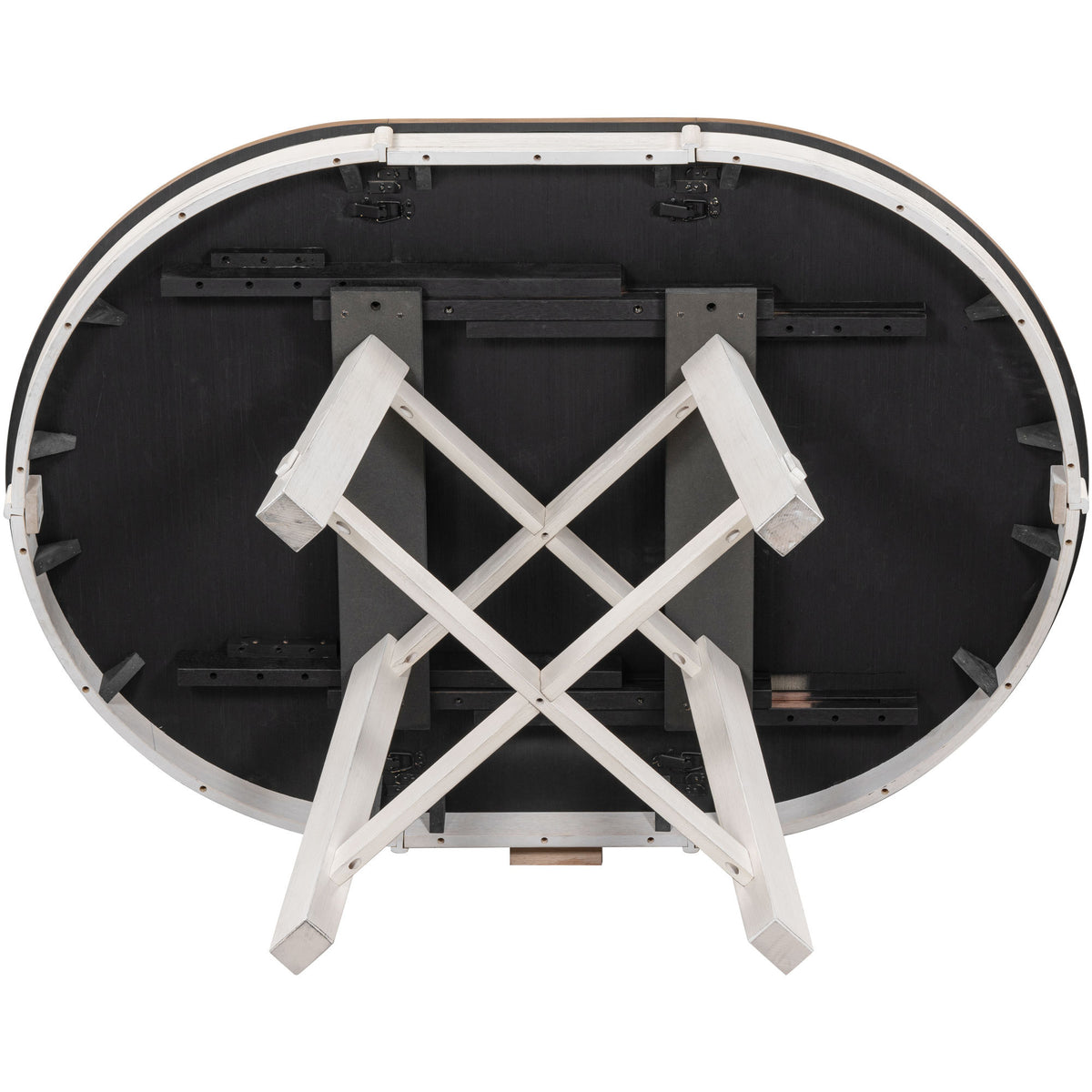 NOVAHOME 5-piece extendable farmhouse dining set product image 32