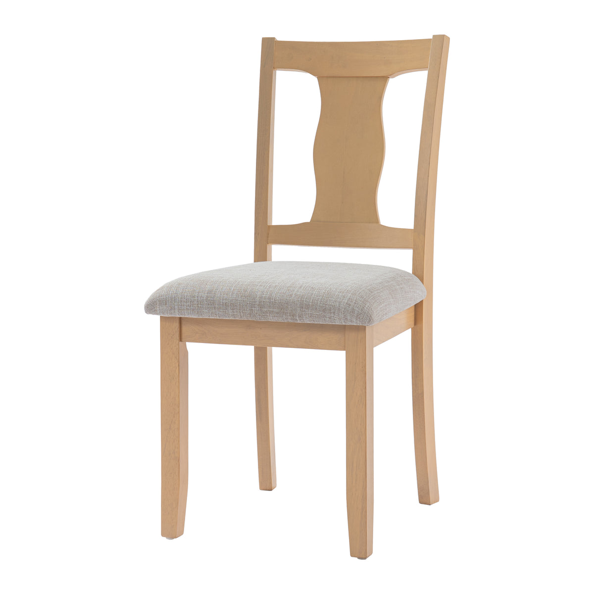 NOVAHOME natural and beige upholstered dining chair product image 5