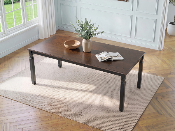 NOVAHOME extendable farmhouse dining table product image 14