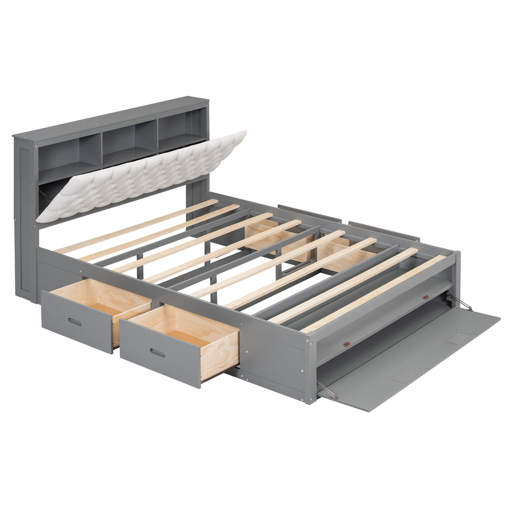 NOVAHOME queen storage platform bed product image 13