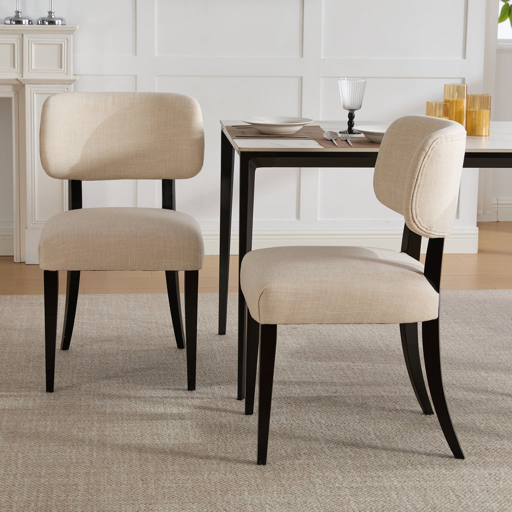 NOVAHOME upholstered rubberwood dining chair product image 2