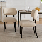 NOVAHOME upholstered rubberwood dining chair product image 2