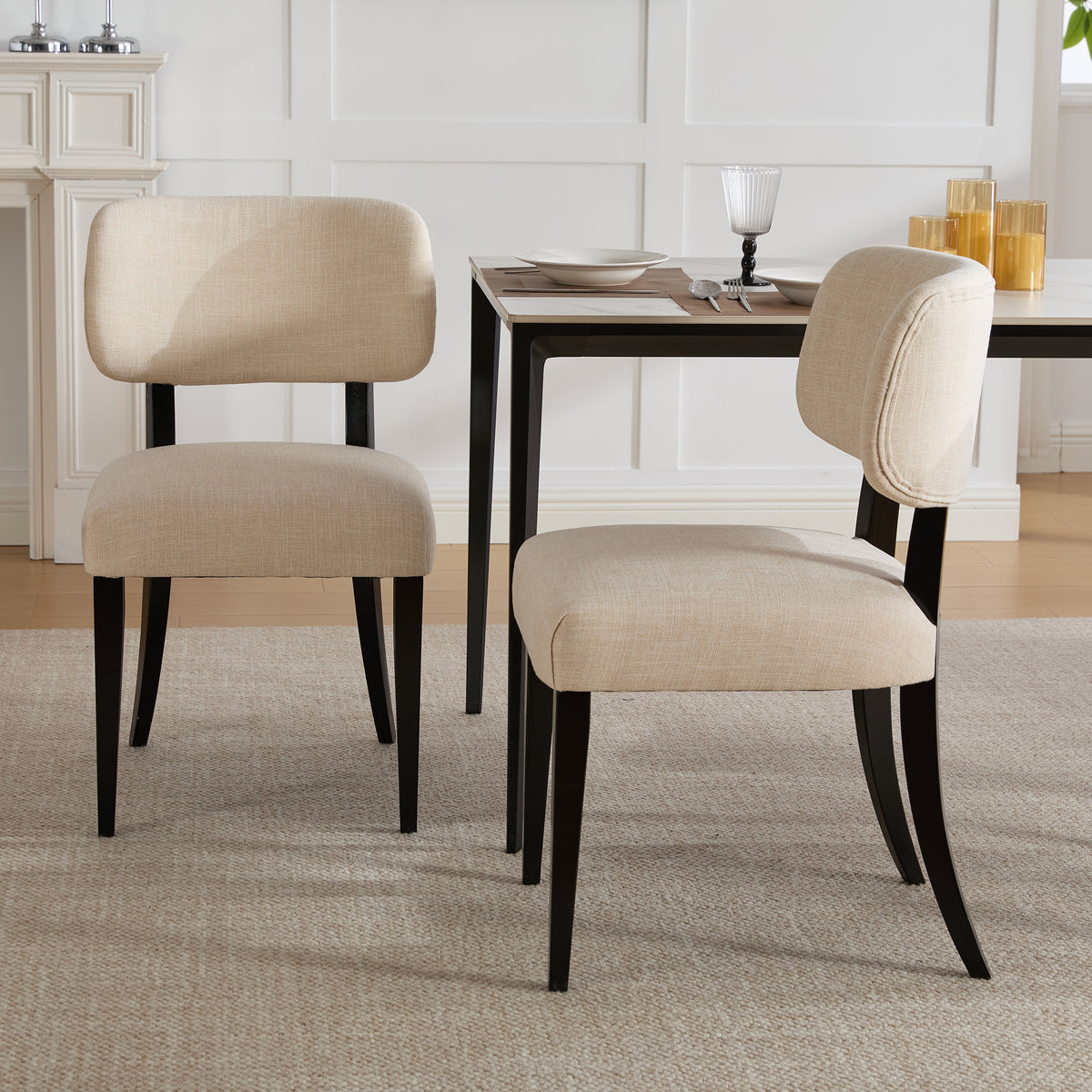 NOVAHOME upholstered rubberwood dining chair product image 2
