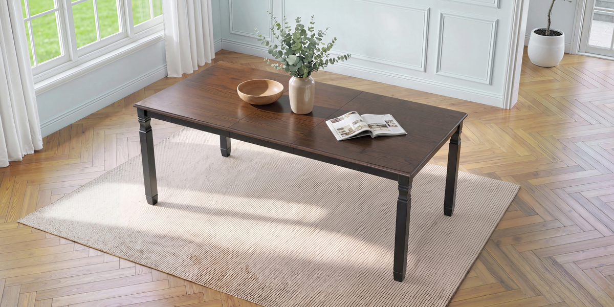 NOVAHOME extendable farmhouse dining table product image 16