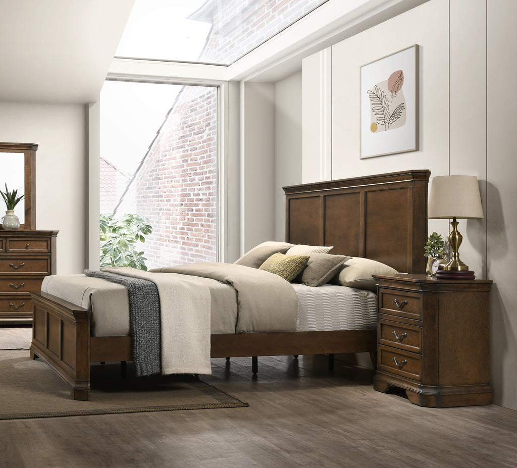 NOVAHOME Maderne walnut bedroom set product image 6