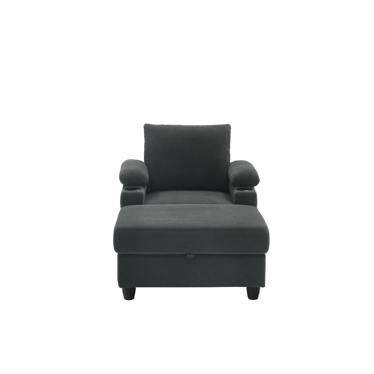 NOVAHOME convertible accent chair and ottoman product image 7
