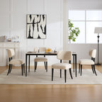 NOVAHOME upholstered rubberwood dining chair product image 13