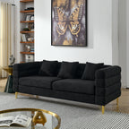 NOVAHOME Streamline Modern teddy upholstered sofa product image 2