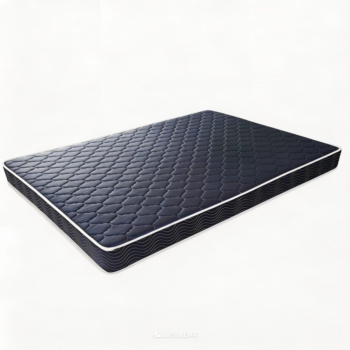 Twin navy blue waterproof 6-inch foam mattress