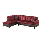 NOVAHOME 3-Piece Fabric Sectional Sofa Set with Storage Ottoman - product view 21
