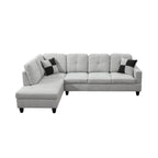 NOVAHOME 3-Piece Fabric Sectional Sofa Set with Storage Ottoman - product view 30