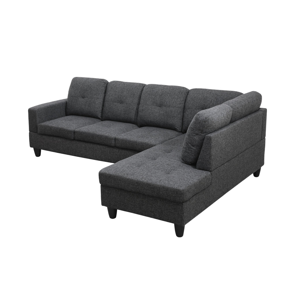 NOVAHOME 3-Piece Fabric Sectional Sofa Set with Storage Ottoman - product view 28