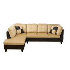 NOVAHOME 3-Piece Fabric Sectional Sofa Set with Storage Ottoman - product view 17