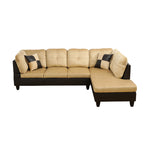 NOVAHOME 3-Piece Fabric Sectional Sofa Set with Storage Ottoman - product view 18