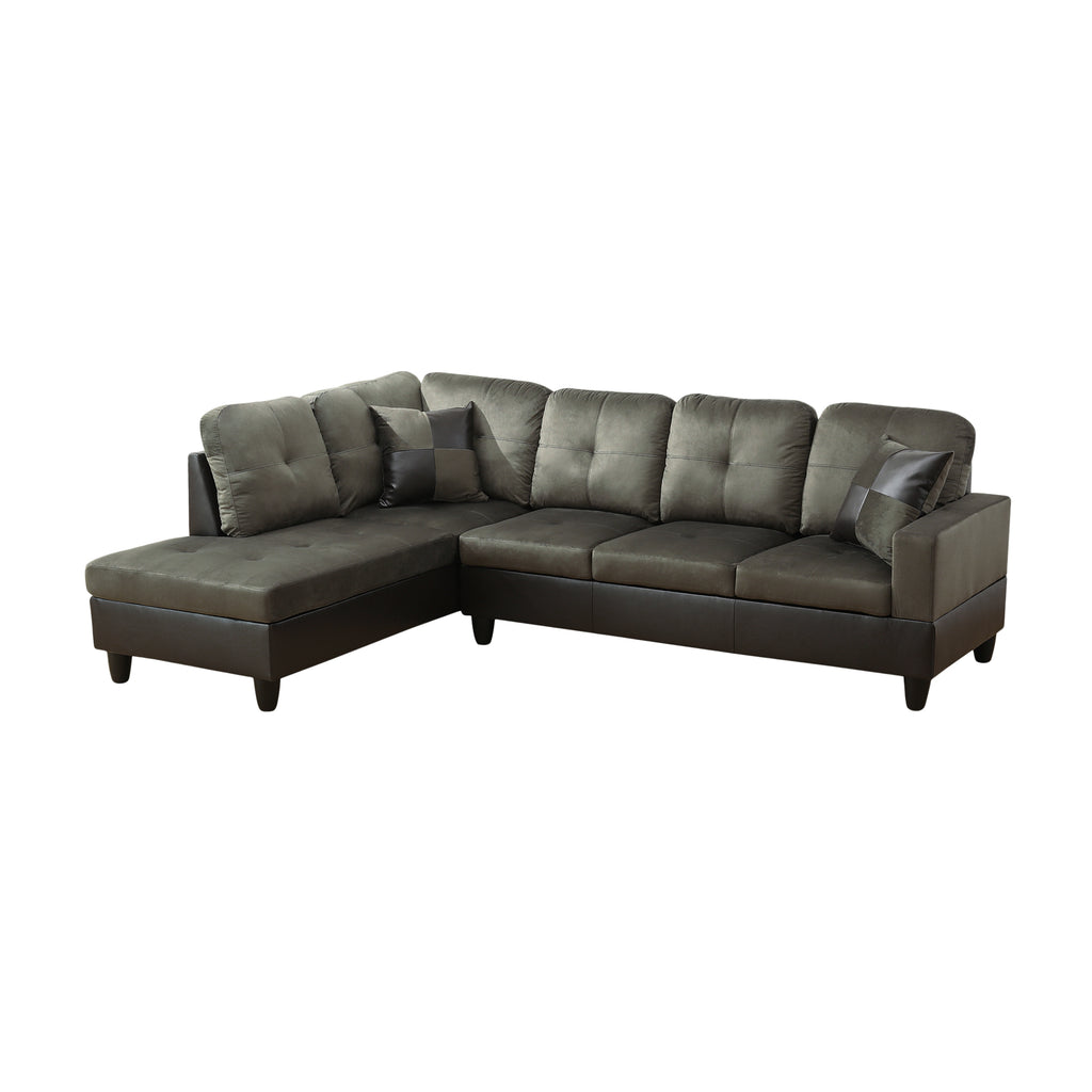NOVAHOME 3-Piece Fabric Sectional Sofa Set with Storage Ottoman - product view 23