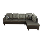 NOVAHOME 3-Piece Fabric Sectional Sofa Set with Storage Ottoman - product view 24