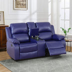 NOVAHOME Manual Reclining PU/PVC Sofa Collection with Consoles