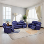 NOVAHOME Manual Reclining PU/PVC Sofa Collection with Consoles