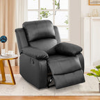 NOVAHOME Manual Reclining PU/PVC Sofa Collection with Consoles
