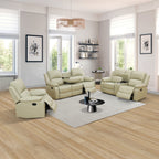 NOVAHOME Manual Reclining PU/PVC Sofa Collection with Consoles