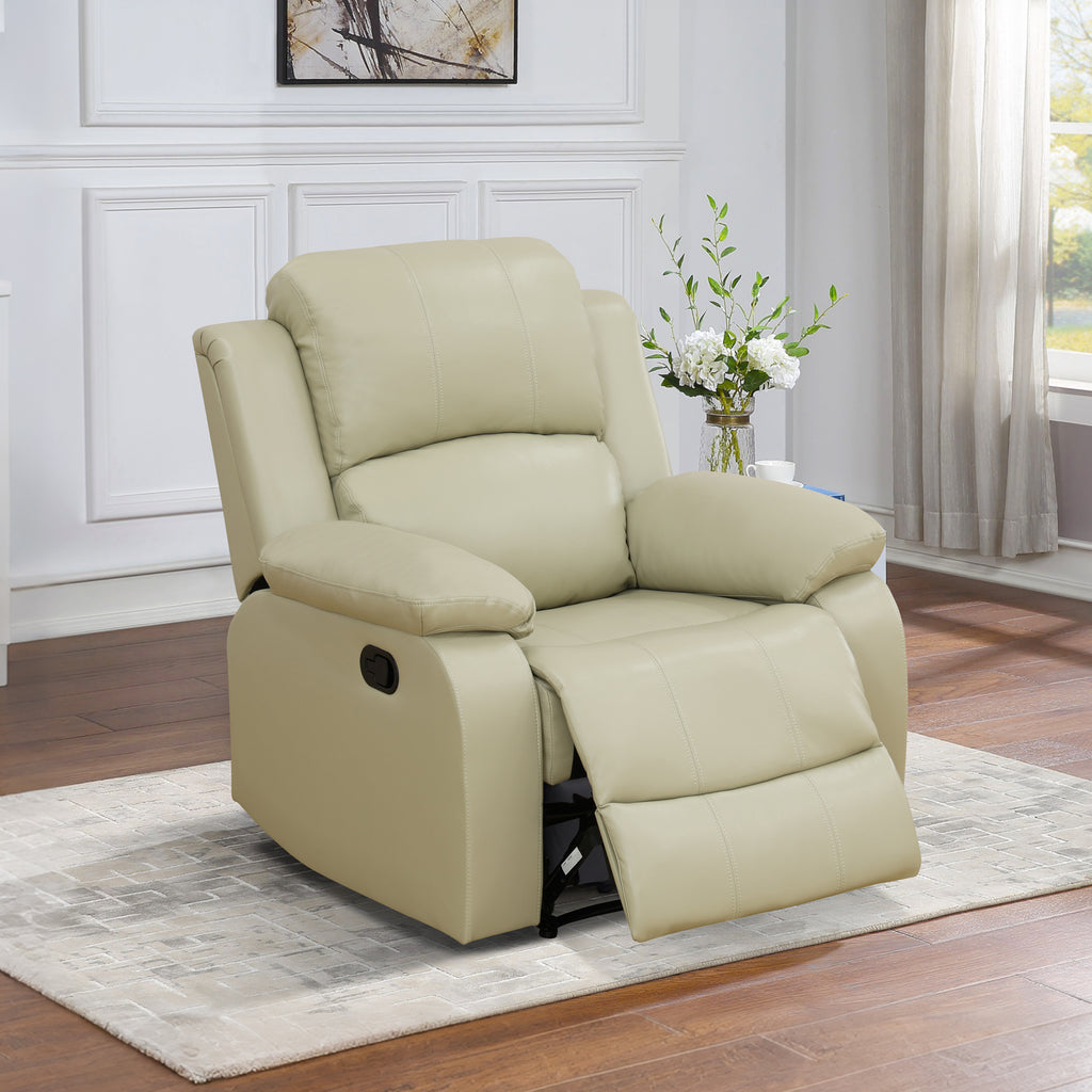 NOVAHOME Manual Reclining PU/PVC Sofa Collection with Consoles