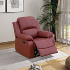 NOVAHOME Manual Reclining PU/PVC Sofa Collection with Consoles