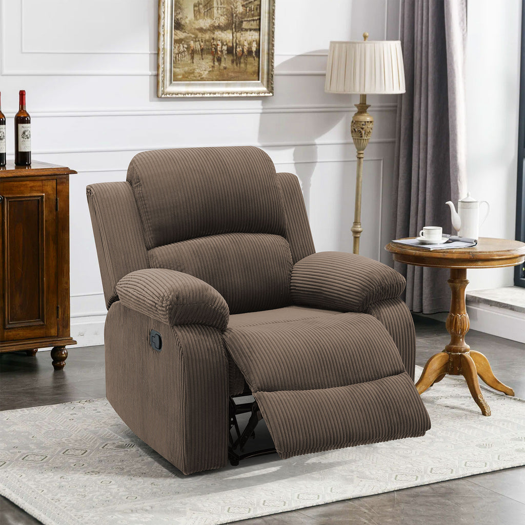 NOVAHOME Smart Reclining Premium Corduroy Sofa Set (3-Piece)