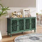 Antique Green 60-inch NOVAHOME antique floral carved buffet cabinet - W1445P321205