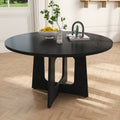 Black NOVAHOME 47-inch round wood grain dining table for four - W2700P480797