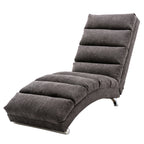Dark Gray upholstered vibration chaise lounge
