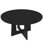 NOVAHOME 47-Inch Round Wood Grain Dining Table for 4