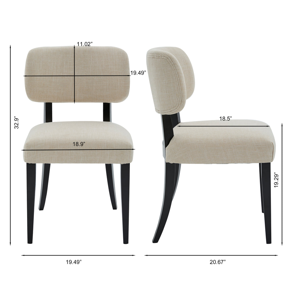 NOVAHOME upholstered rubberwood dining chair product image 3
