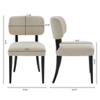 NOVAHOME upholstered rubberwood dining chair product image 3