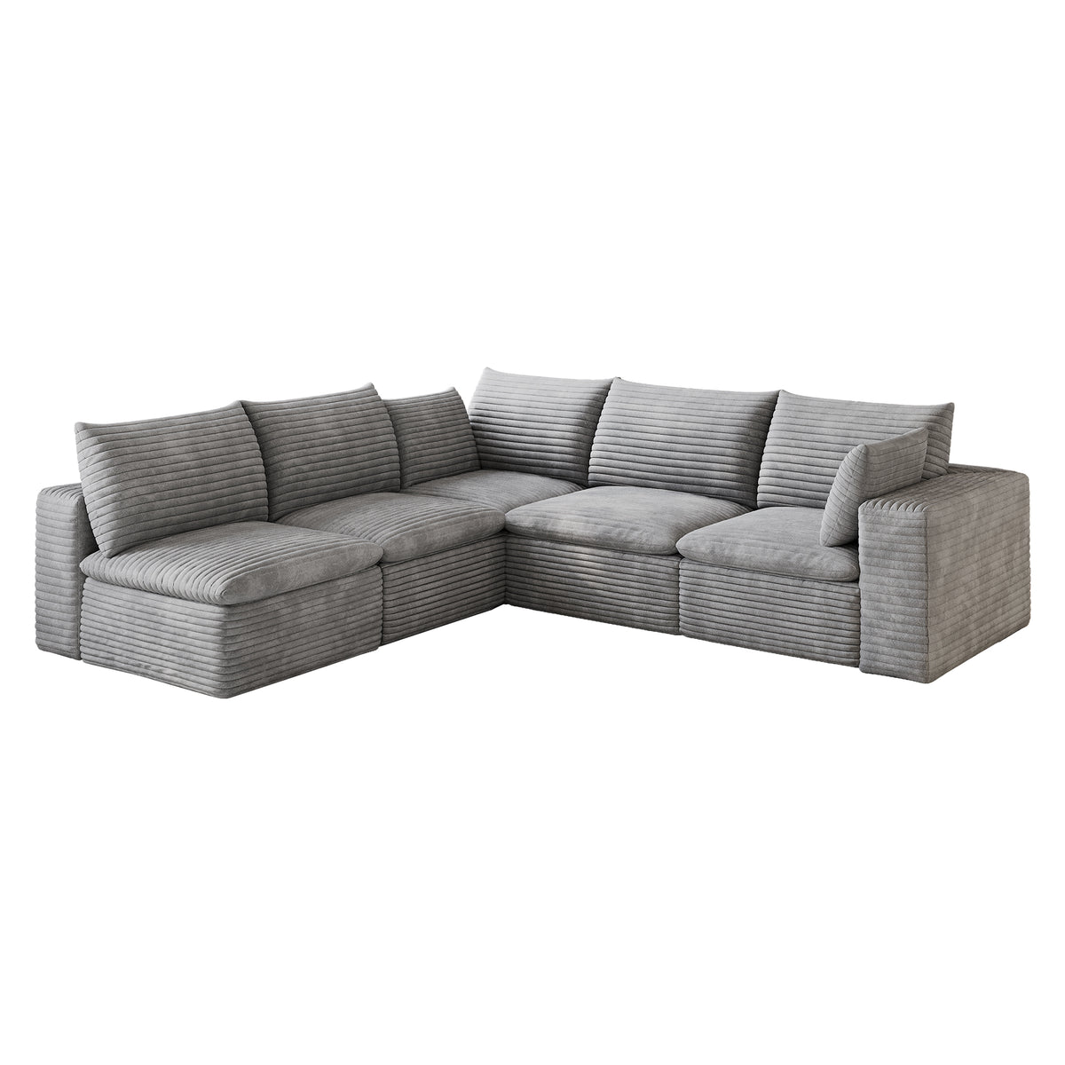 NOVAHOME modular corduroy cloud sectional sofa image 8