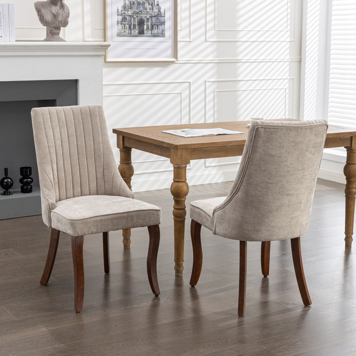 NOVAHOME upholstered high-back dining chair product image 12