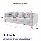 NOVAHOME Streamline Modern teddy upholstered sofa product image 3